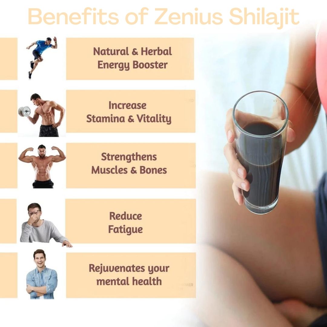 Zenius Shilajit Resin for improve Immunity Strength Stamina and Power - 20g - Zenius India