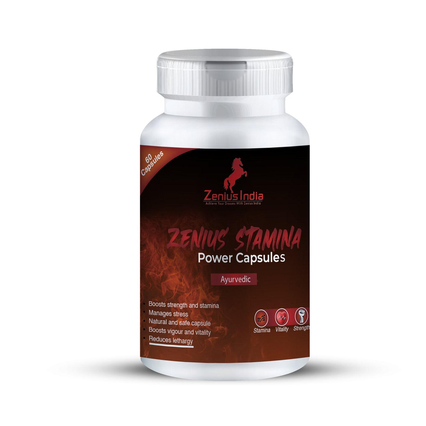 Zenius Stamina Power Capsule for Stamina Booster and Performance - 60 Capsule - Zenius India