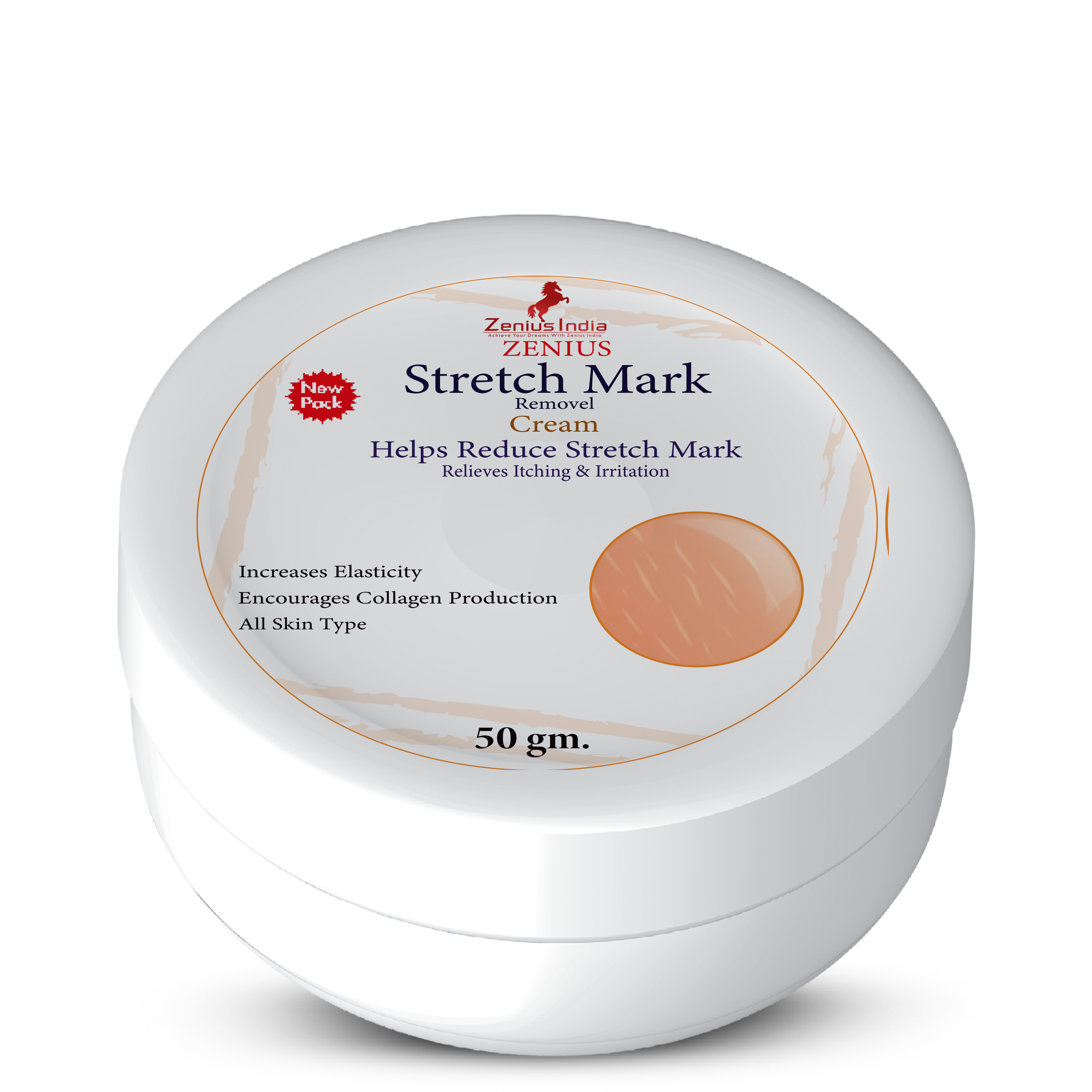 Zenius Stretch Mark Cream for All Skin Types-50G Cream - Zenius India