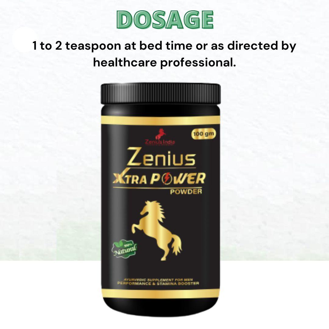 Zenius Xtra Power Powder for Sensual Health Supplements & Men power Booster- 100g - Zenius India