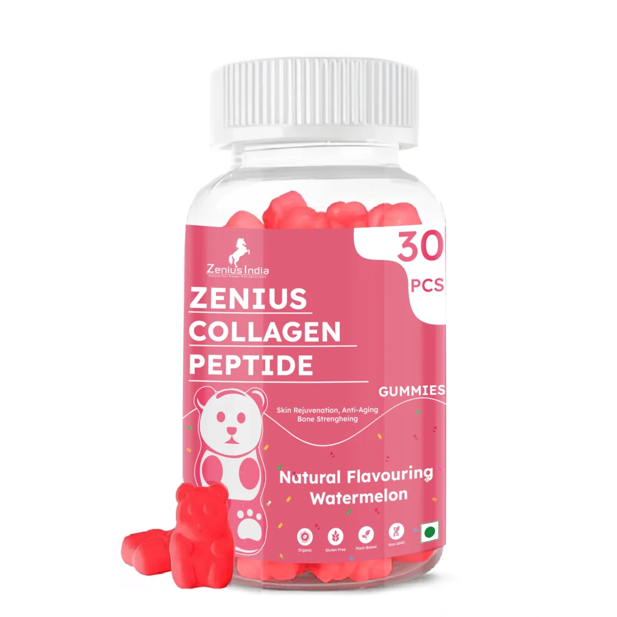 Zenius Collagen Peptide Watermelon Gummies