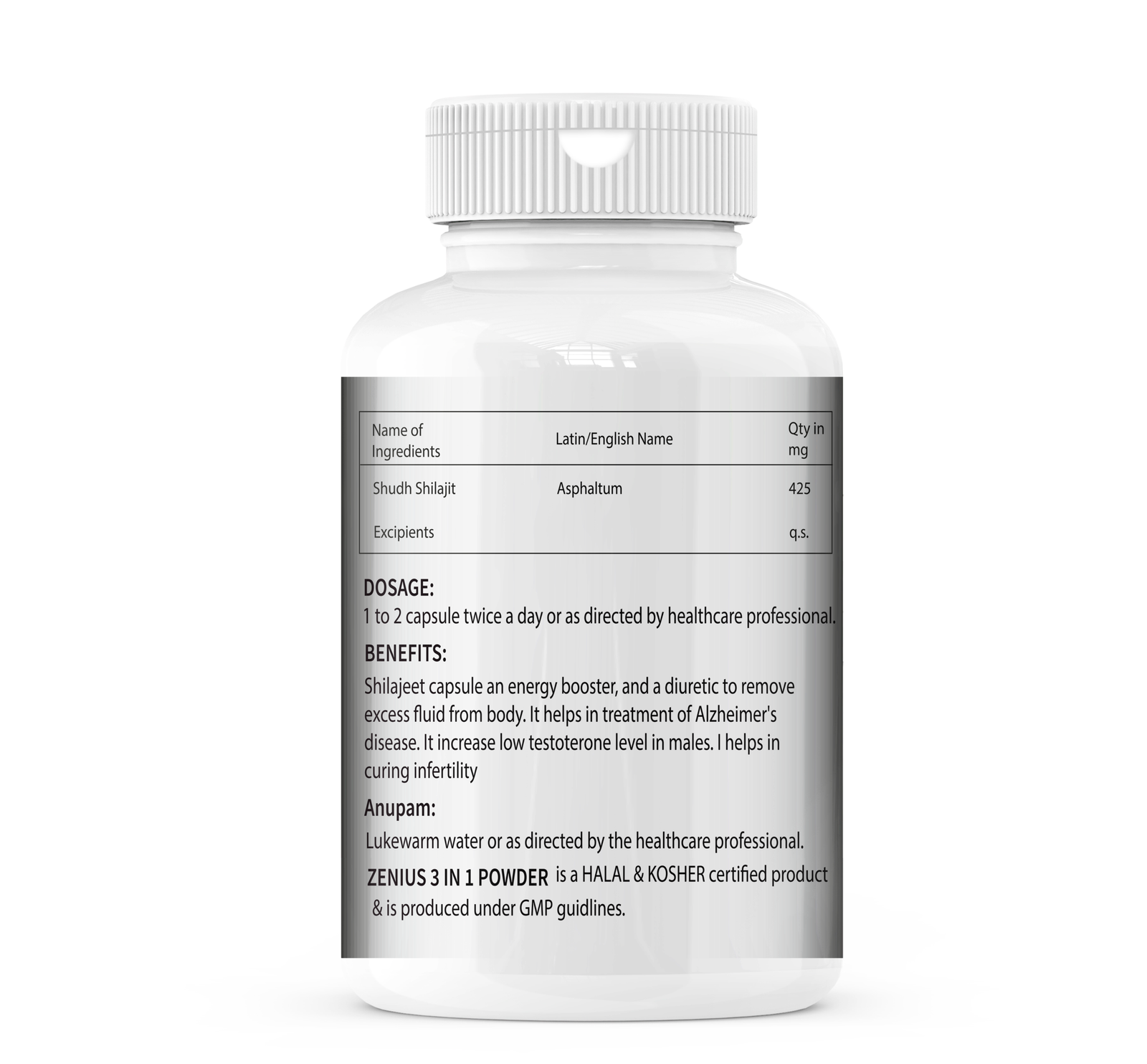 Zenius Shilajeet Power Capsule - Image 2