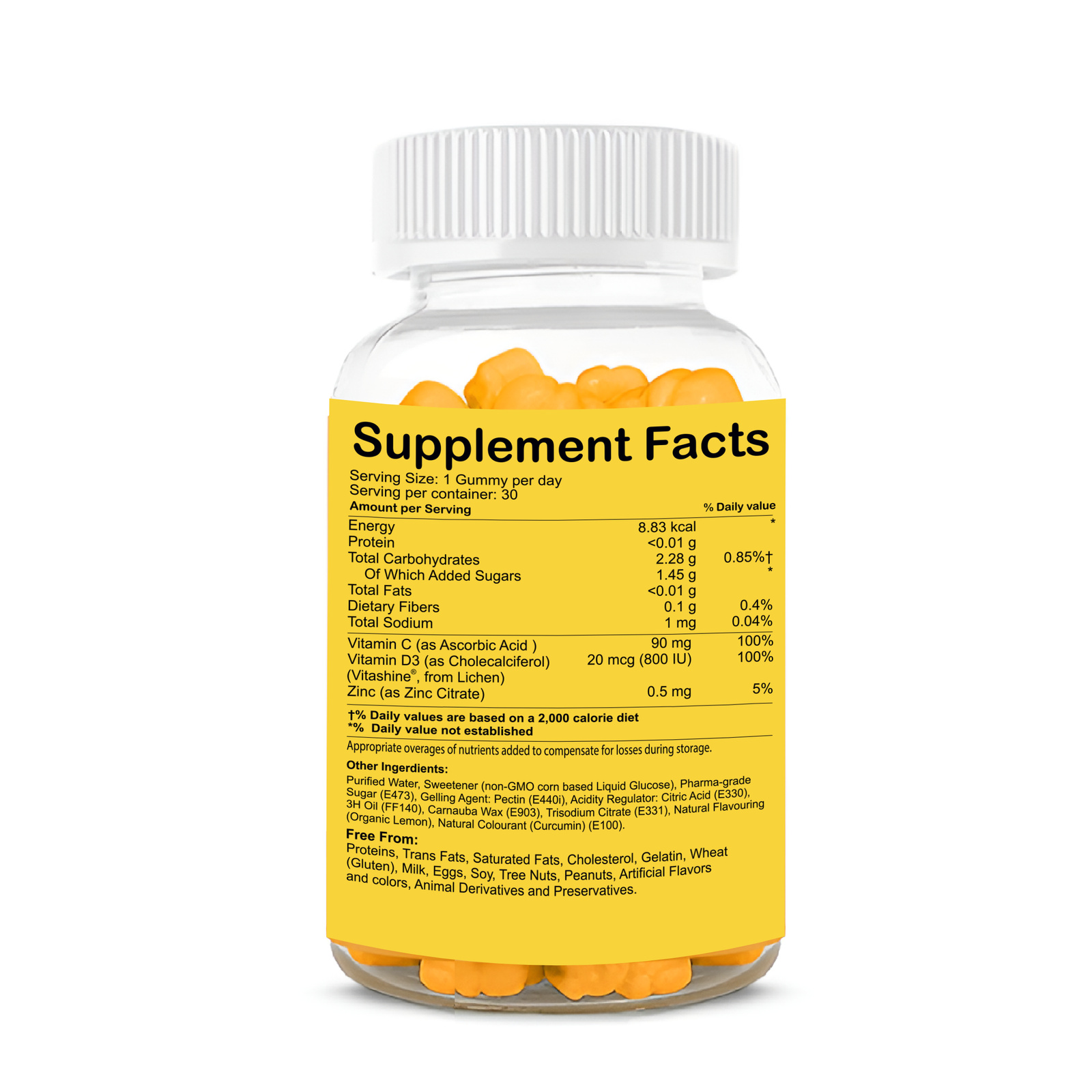 Zenius Vitamin C Lemon Gummies - Image 2