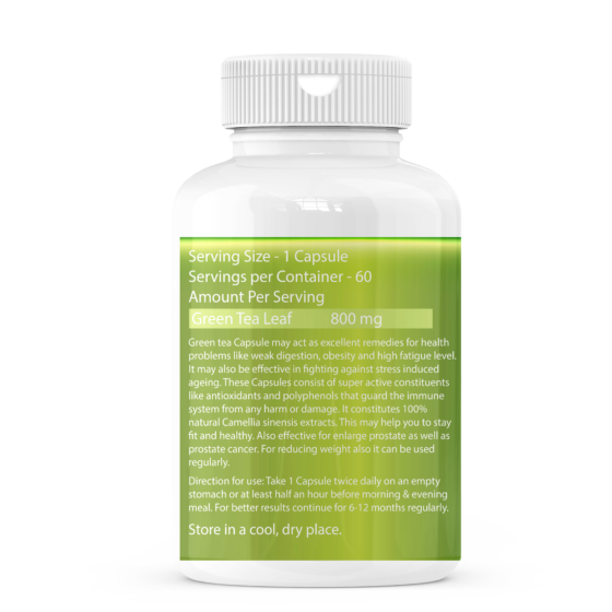Zenius Green Tea Capsule or Weight Management, Supports Metabolism, Promotes Energy, Controls Stress & Anxiety - Image 2