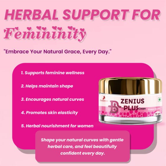 Zenius B Plus Cream | Breast Enlargement Cream | Breast Tightening Cream | Boobs and Breast Increase Medicine (50G Cream) - Image 2