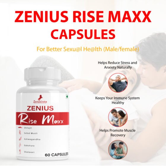 Zenius Rise Maxx Capsules for Immunity and Stamina Booster Capsule - Image 2