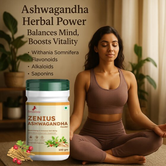 Zenius Ashwagandha Powder for Immunity Booster,Reduces Stress & Anexity in Men & Women - Image 3