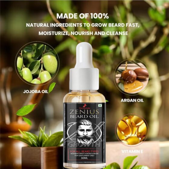 Zenius Beard Oil for Men Beard Hair Growth - Image 2
