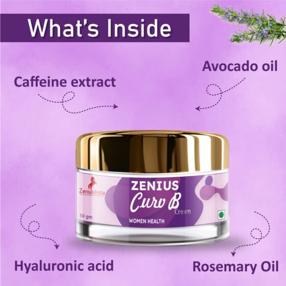 Zenius Curv B Cream | Breast Reduction Cream | Breast Tightening Cream | Boobs,  Breast Reduce Medicine (50G Cream) - Image 3