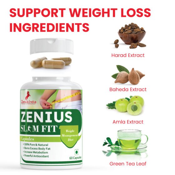 Zenius Slimfit 365 Capsules for Weight Loss, Fat Burner Supplement - Image 3