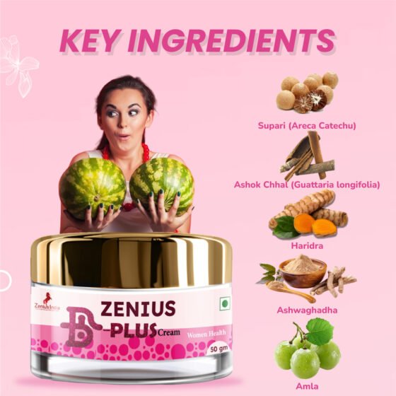 Zenius B Plus Cream | Breast Enlargement Cream | Breast Tightening Cream | Boobs and Breast Increase Medicine (50G Cream) - Image 3