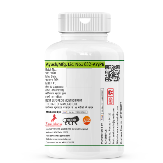 Zenius Slim Fit Capsule for Weight Loss Medicine Ayurvedic Fat Burner (60 Capsules) - Image 3