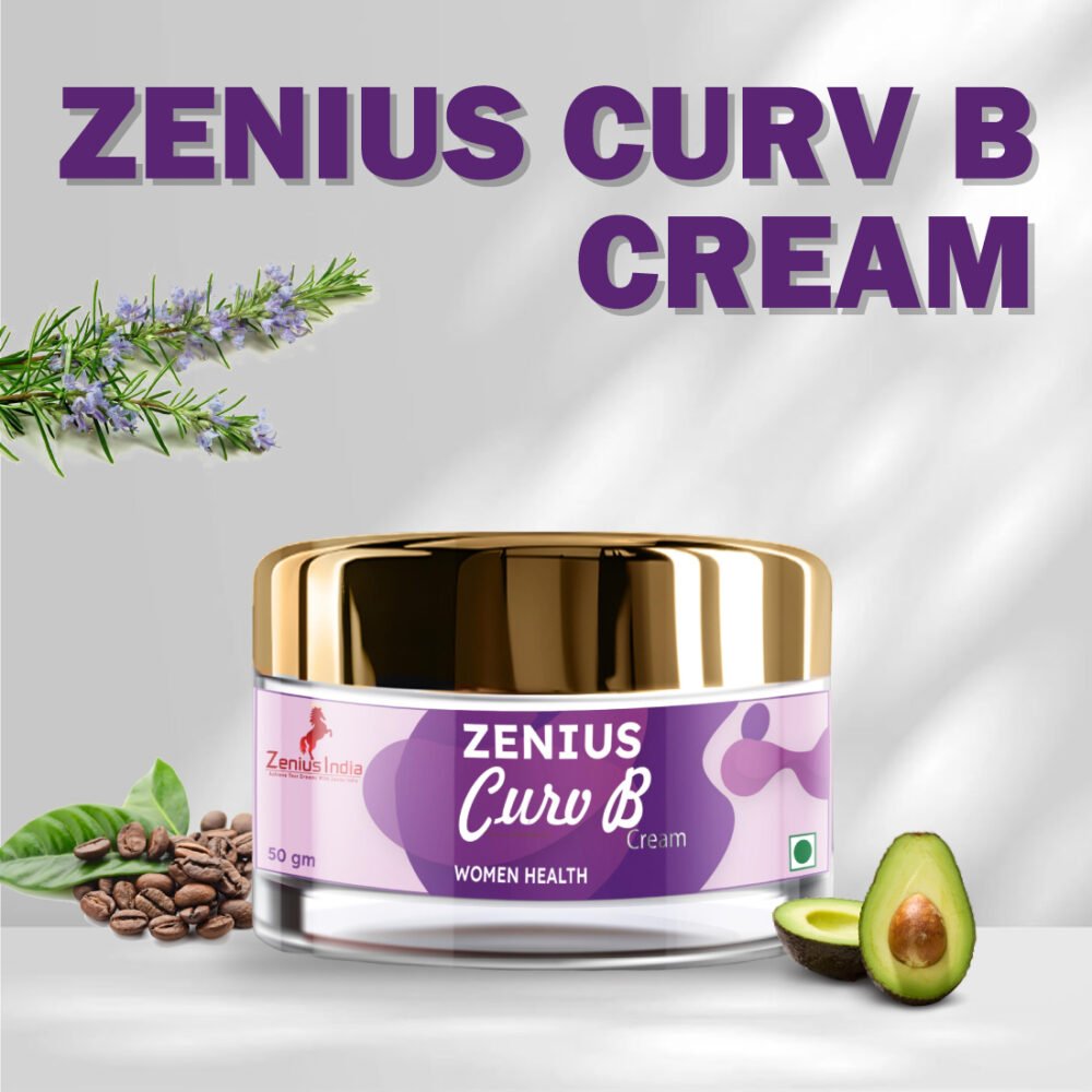 Zenius Curv B Cream | Breast Reduction Cream | Breast Tightening Cream | Boobs, Breast Reduce Medicine (50G Cream) - Image 1