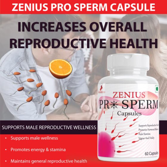 Zenius Pro Sperm Capsules for Sperm Count Increase Medicine - Image 1