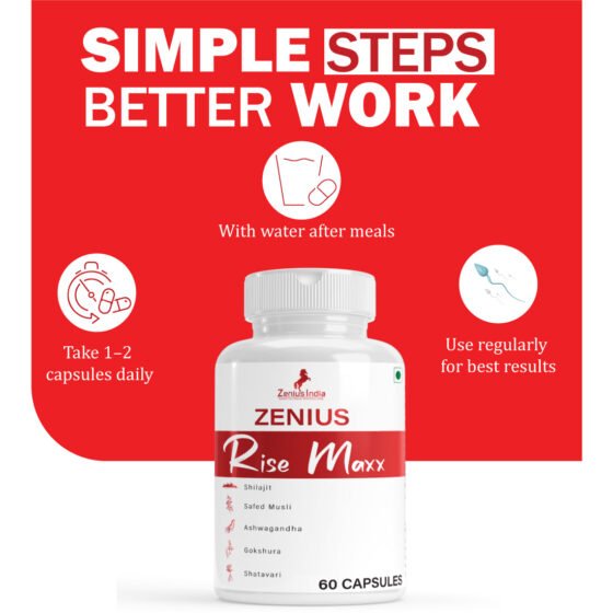 Zenius Rise Maxx Capsules for Immunity and Stamina Booster Capsule - Image 4