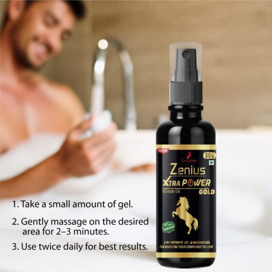 Zenius Xtra Power Gold Gel for Lubricant Gel for Men - Image 4