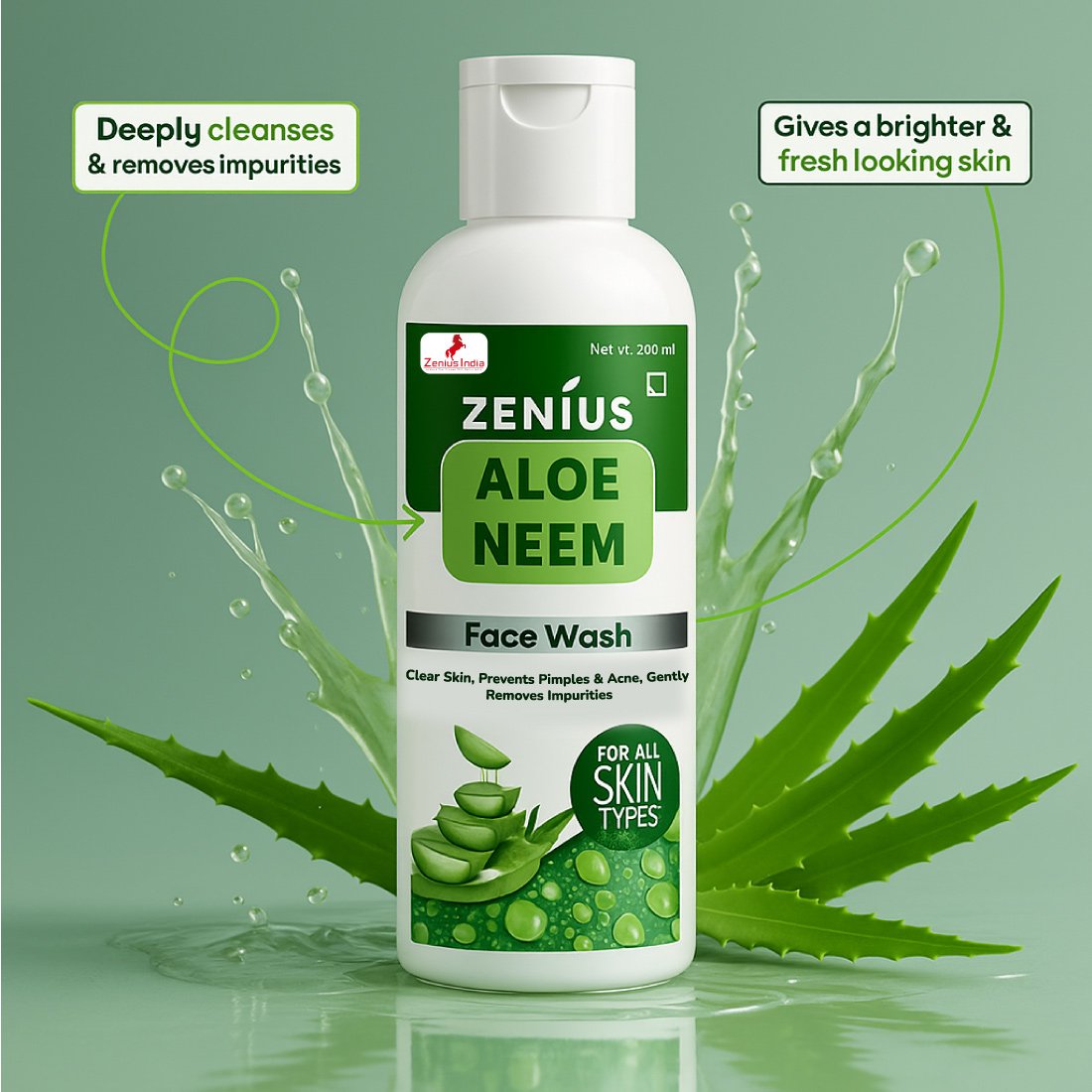 Zenius Aloe Neem Facewash