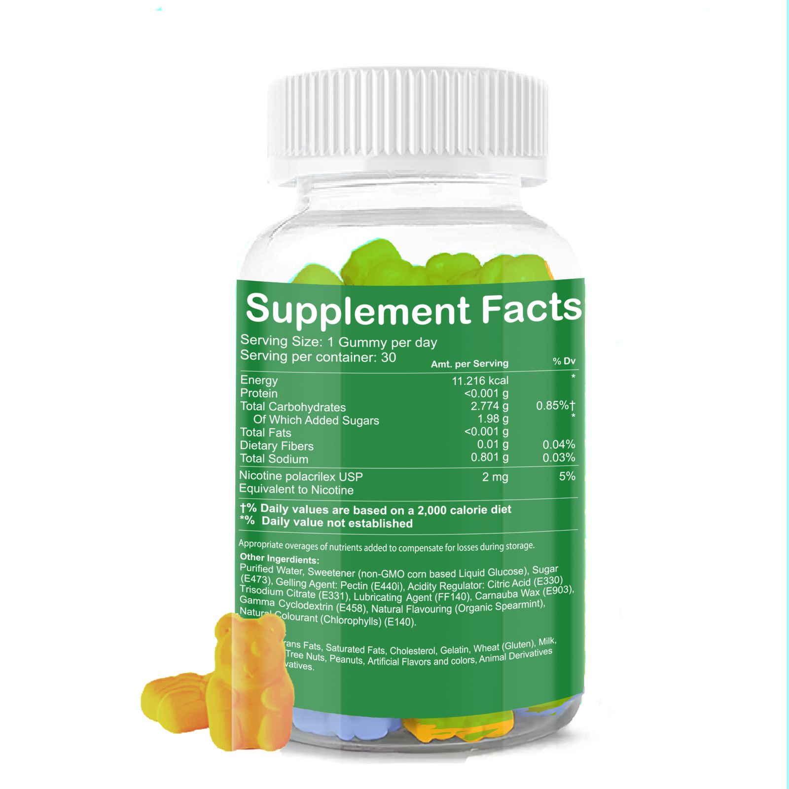 Zenius Nicotine Spearmint Gummies - Image 2