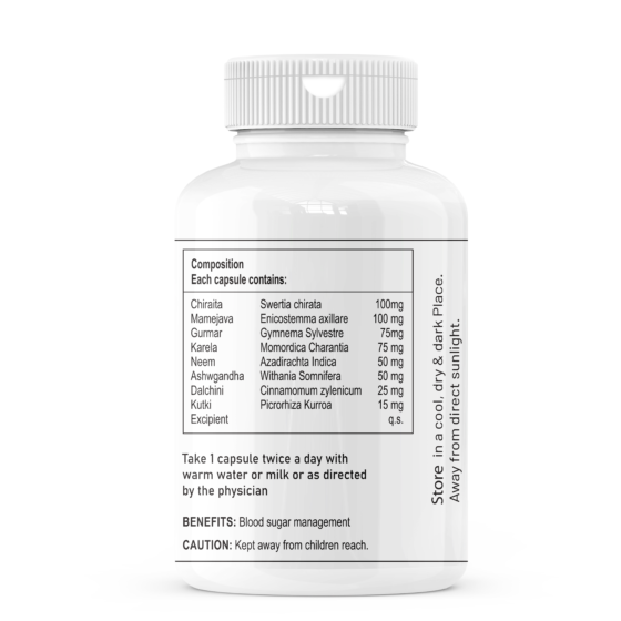 Zenius Diabetic Capsule for Suger and Diabetes Control Medicine (60 Capsules) - Image 2