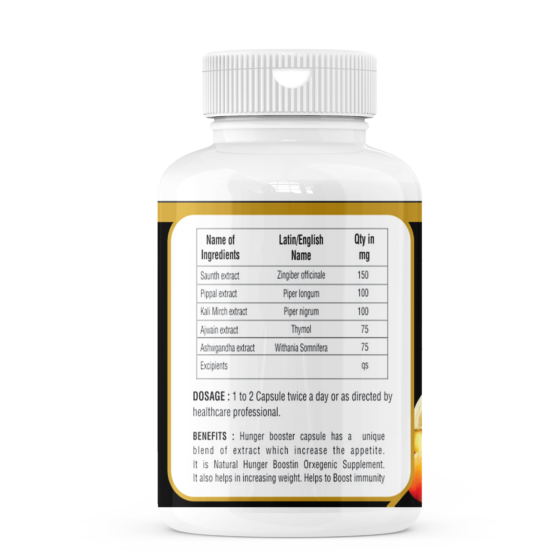 Zenius Hunger Booster Capsule for Hunger Power Appetite Booster - Image 2