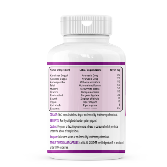 Zenius Thyroid Care Capsule | Ayurvedic Support for Thyroid Wellness - Image 2