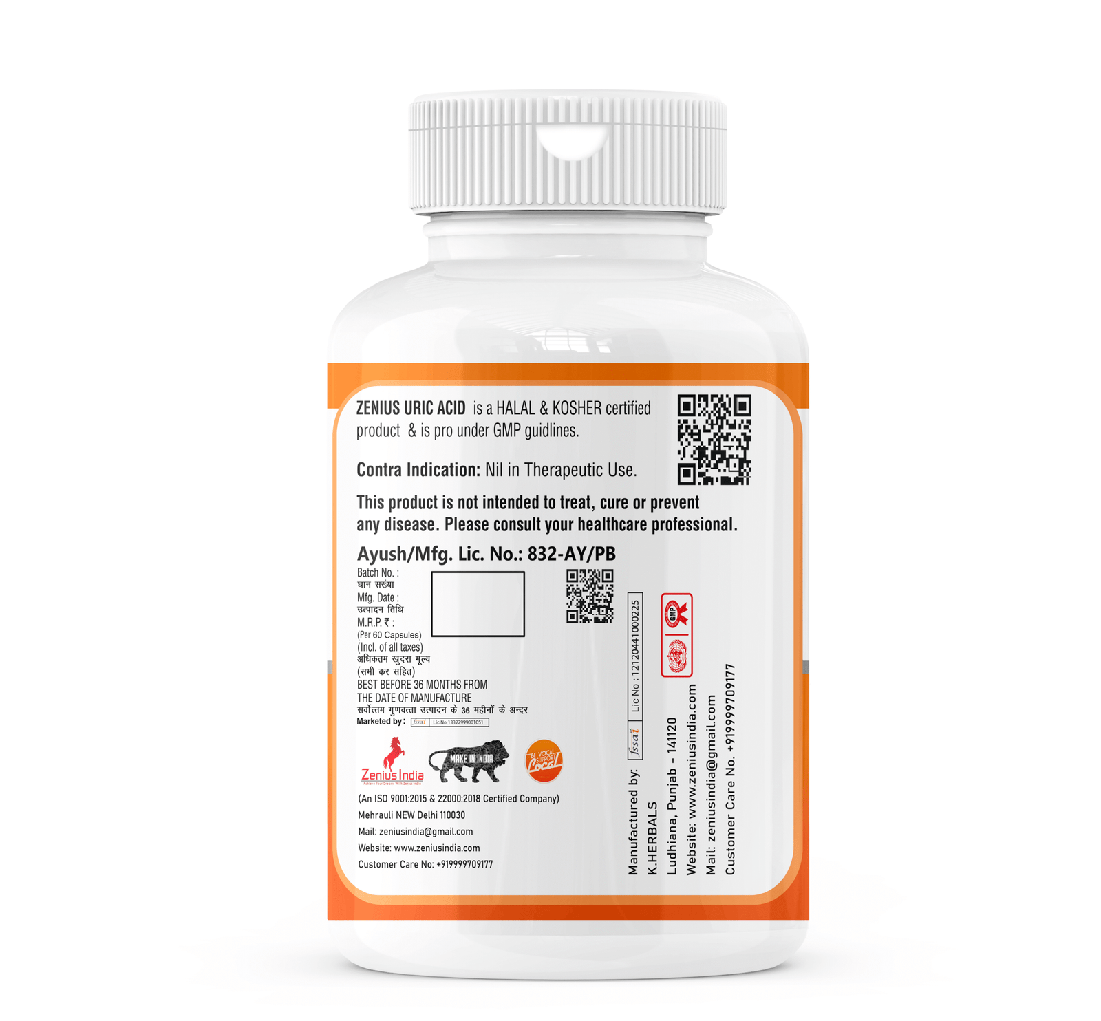 Zenius Uric Acid Care Capsule – Ayurvedic Joint Support Supplement - Image 3