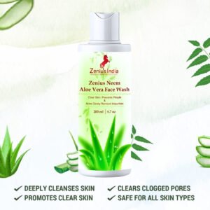 Zenius Neem Aloe Vera Face Wash for Anti Acne, Pimples & Oil Control Formula Face Wash - Image 7