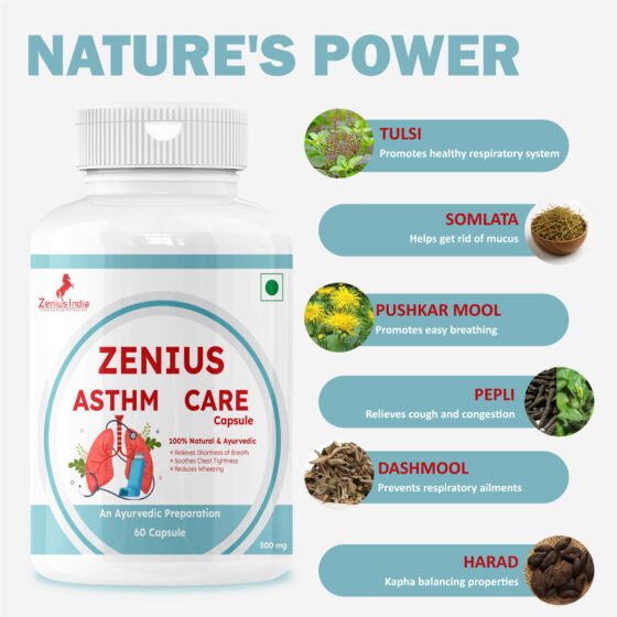 Zenius Asthma Care Capsule | Asthma Relief Capsule - Asthma Breathing Capsule - Image 3