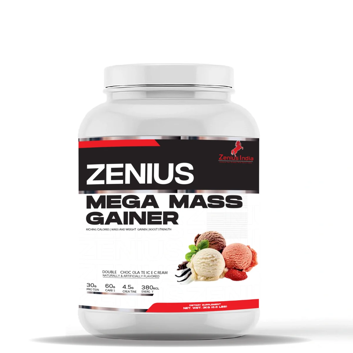 Zenius Mega Mass Gainer Rich Chocolate, 3KG