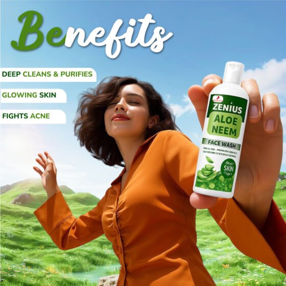 Zenius Aloe Neem Facewash - Image 2