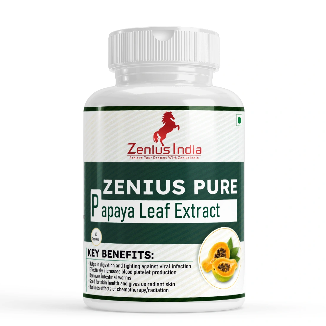 Zenius Pure Papaya Leaf Extract Capsule