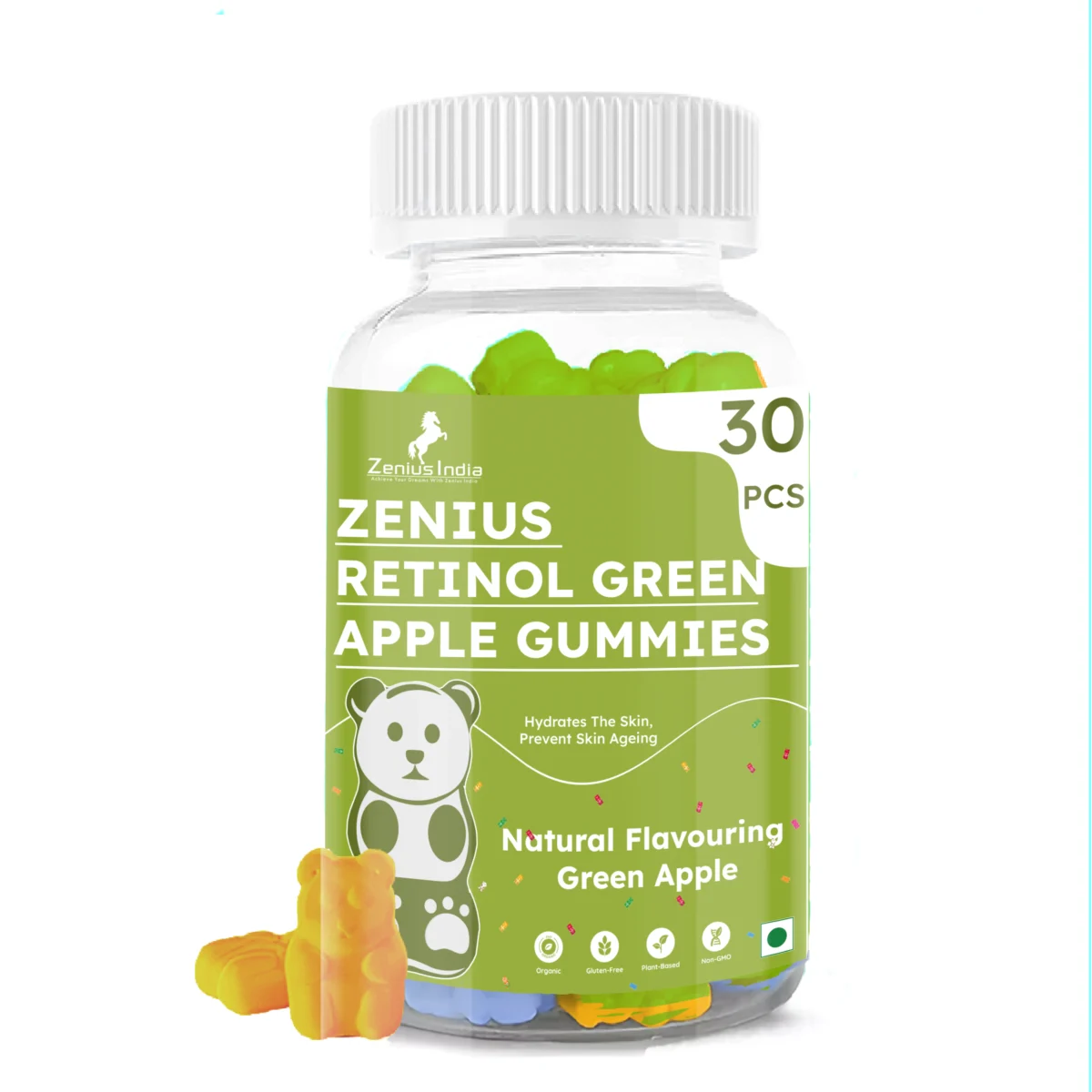 Zenius Retinol Green Apple Gummies