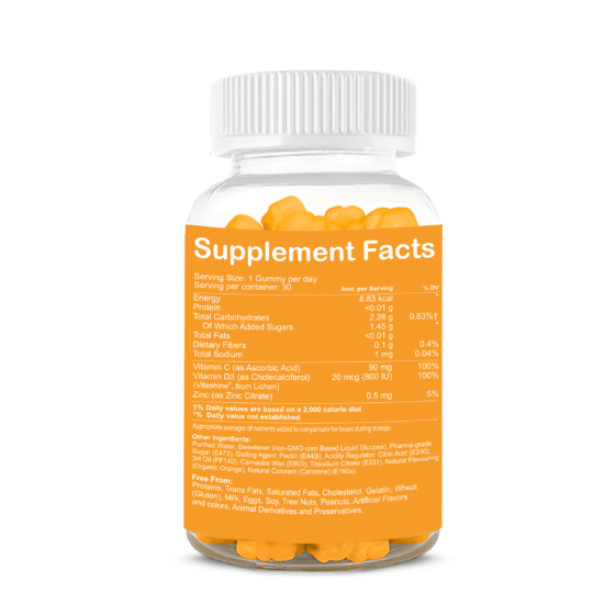 Zenius Vitamin C Orange Gummies - Image 2