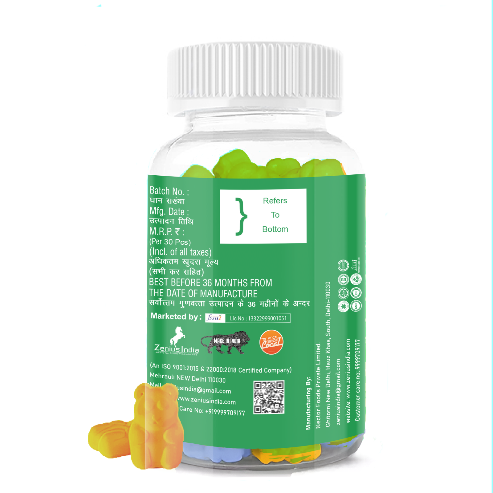 Zenius Multivitamin Raw Mango Gummies - Image 3