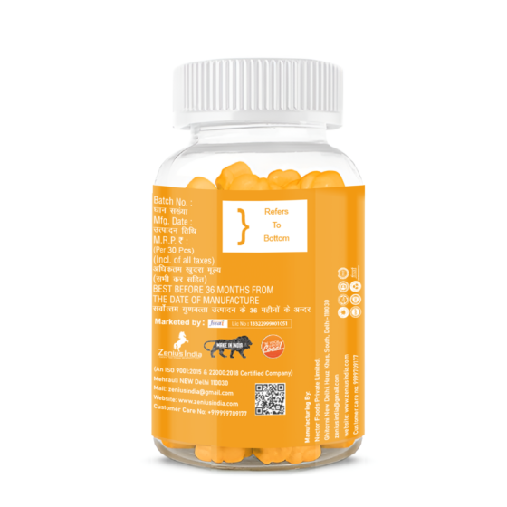 Zenius Caffeine Orange Gummies - Image 3