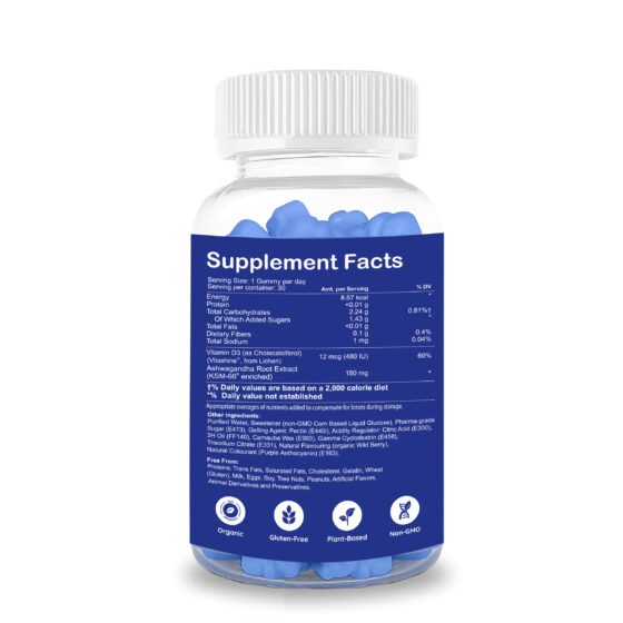 Zenius Ashwagandha Wild Berry Gummies - Image 2