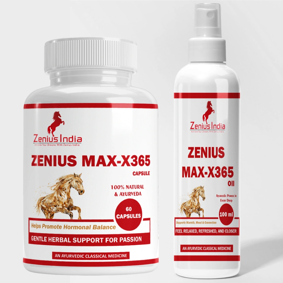 Zenius MAX-X365 Capule & 100ml Oil