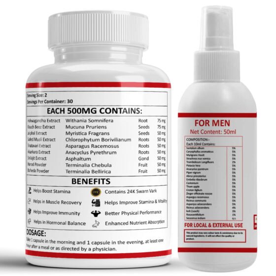 Zenius Max-X365 60 Capsule & 50Ml Oil Kit - Image 2