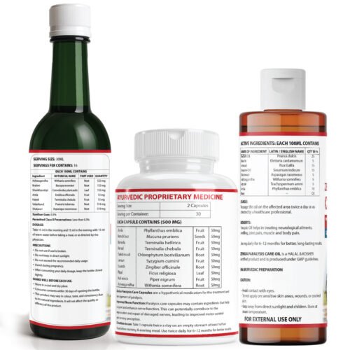 Zenius Paralysis Care Combo (Capsule + Oil + Juice ) - Image 2