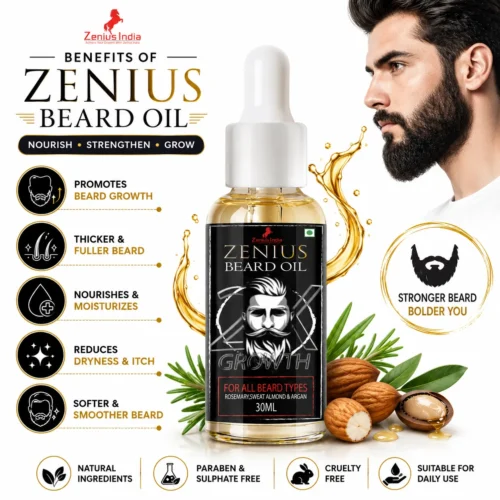 Benefits Image 1 Zenius Beard Oil for Men Beard Growth