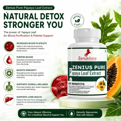 Zenius Pure Papaya Leaf Extract Capsule