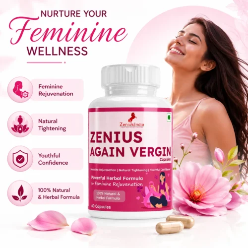 Benefits Image 1 Zenius Again Vergin Capsule with Shatavari, Ashwagandha & Musli for Women's Care