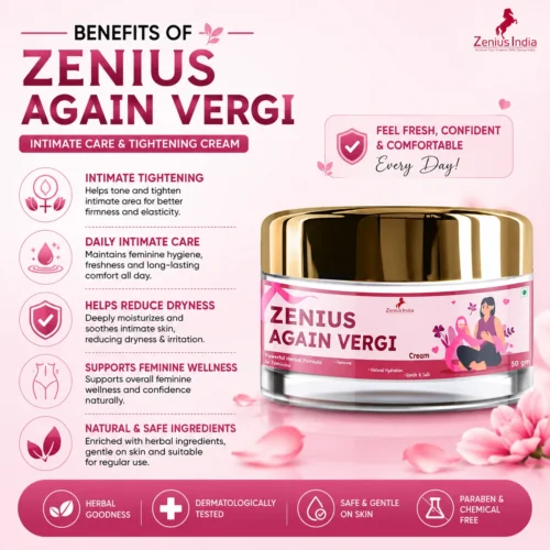 Benefits Image 1 Zenius Again Vergin Cream for Women's Intimate Care