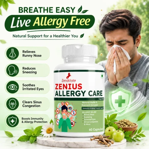 Benefits Image 1 Zenius Allergy Capsule for Skin Allergy, Sneezing & Watery Eyes
