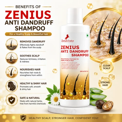 Benefits Image 1 Zenius Anti Dandruff shampoo