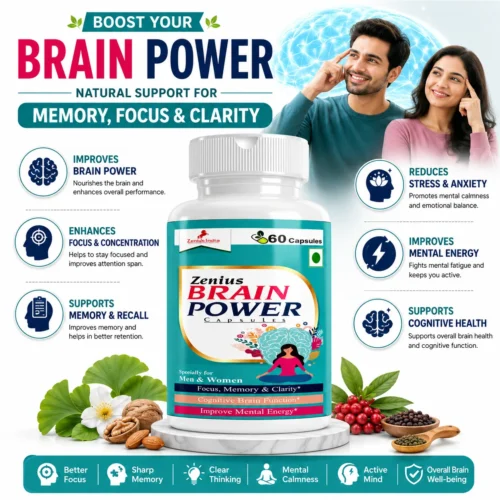 Benefits Image 1 Zenius Brain Power Capsule for Focus & Memory Support