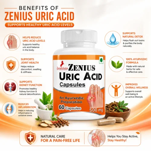 Benefits Image 1 Zenius Uric Acid Care Capsule