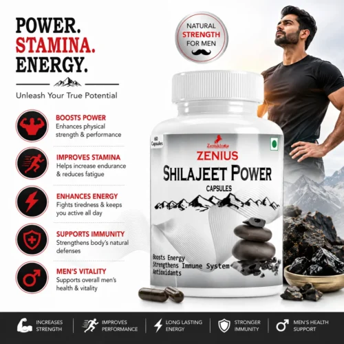 Benefits Image 1 Zenius Shilajeet Power Capsule 60