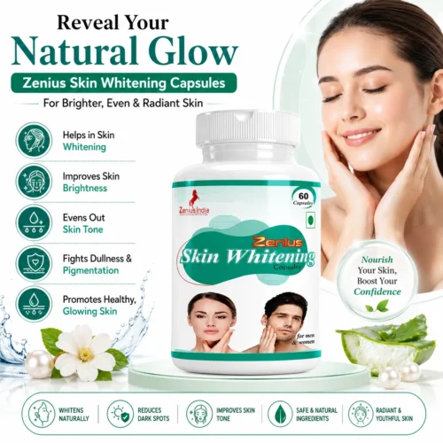 Benefits Image 1 Zenius Skin Whitening Capsule with Vitamin C, Biotin, Zinc & Copper