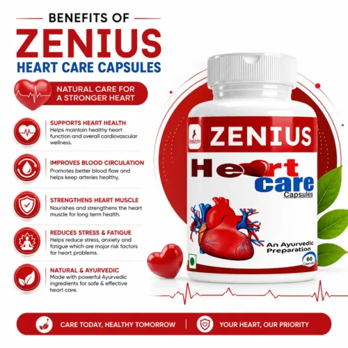 Benefits Image 1 Zenius Heart Care Capsule for Cardiovascular Wellness